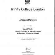 Trinity Cert. TESOL