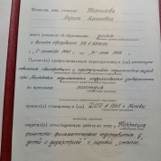 Приложение к диплому