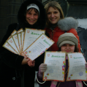 Фото с диполомами одного из московских конкурсов