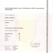 Международный сертификат