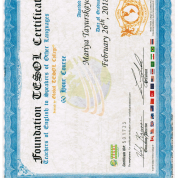 Foundation TESOL certificate