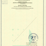 Диплом МВА France