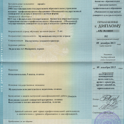 Приложение к диплому