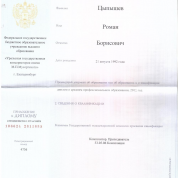 Приложение к диплому