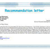 Рекомендательное письмо