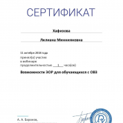 Возможности ЭОР для детей с ОВЗ