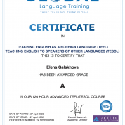 TESOL Certificate
