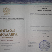 Диплом бакалавра с отличием. Педагогическое образование