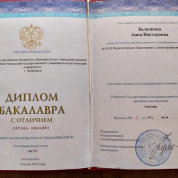 Диплом бакалавра