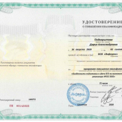 Диплом о повышении квалификации по программе "Особенности подготовки к сдаче ОГЭ по математике в условиях реализации ФГОС ООО"