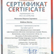 Сертификат СПбГПУ