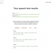 Результат теста английского произношения