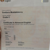 Certificate in Advanced English