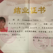 Диплом об окончании языковой стажировки