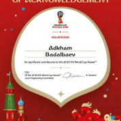 Принимал участие в проведении Чемпионата Мира по футболу 2018, в операционном маркетинге