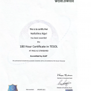 TESOL certificate