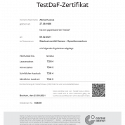 Сертификат TestDaf