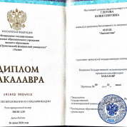 Диплом бакалавра