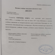 Перевод диплома Хэйхэсского университета