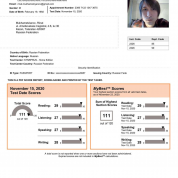 Сертификат TOEFL, 111 баллов