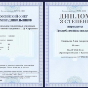 Диплом всероссийской олимпиады №2