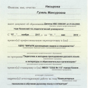 Приложение к диплому