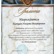 Победитель предметной олимпиады 