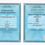 Призер предметной олимпиады