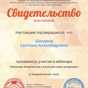 Участие в вебинаре