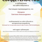 Публикация педагогического опыта