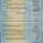 вкладыш к диплому 1