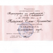 Диплом кандидата наук