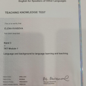 Teaching Knowledge Test Module 1