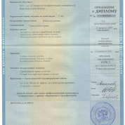 Диплом о высшем образовании 