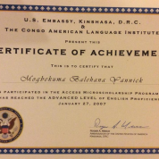 Certificate TOEFL