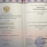 Диплом магистра исторических наук 