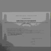 Diplome d`Universite de Rouan