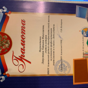 Грамота за успешную профессиональную деятельность