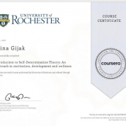 Certificate of The theory of self-determination