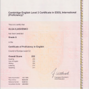 Certificate of Proficiency in English (C2)