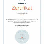 Sprachzertifikat_С1_Mikhalkina (Языковой сертификат, С1)