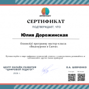 Центр онлайн-развития «Цифровой педагог», программа мастер-класса «Видеоуроки в Canva»