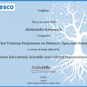 Rapid Teacher Training Programme on Distance, Open and Online Learning                                     (Программа подготовки учителей по дистанционному, открытому и онлайн-обучению)