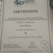 Certificate in TEFL/TESOL
